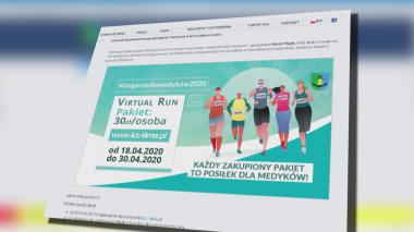 Wirtualny bieg pomocą dla medyków