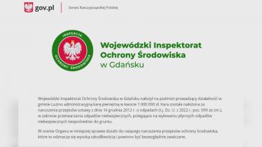Milion złotych kary za wylewanie chemikaliów