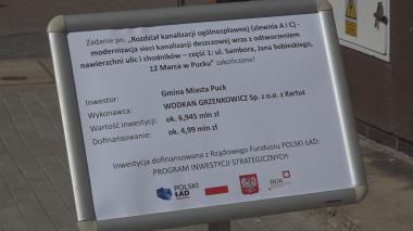 Odbiór inwestycji kanalizacyjnej i drogowej za 7 mln zł