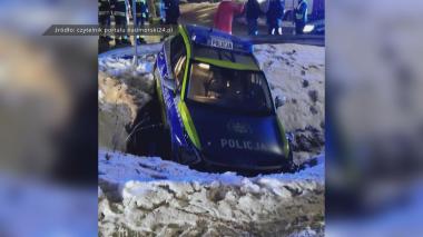 Wypadek z udziałem policyjnego radiowozu