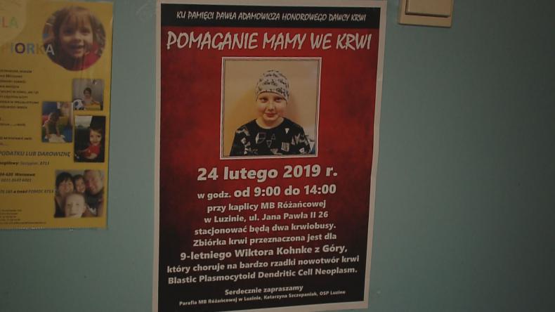 Już w niedzielę Luzino przeleje krew dla Wiktora