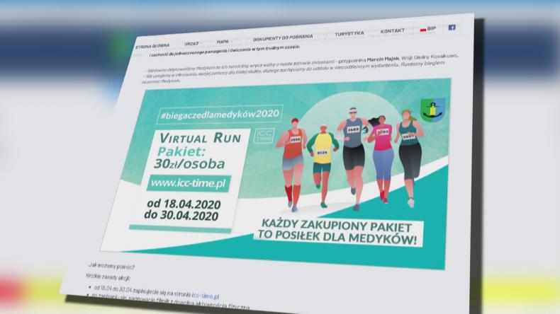 Wirtualny bieg pomocą dla medyków