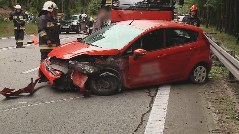 Popołudniowy wypadek sparaliżował „szóstkę”