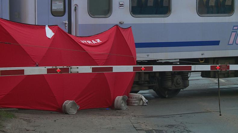 Śmierć pod kołami pociągu w Luzinie