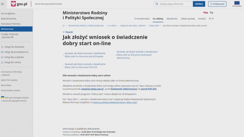 Wniosek o wyprawkę szkolną można złożyć do końca listopada