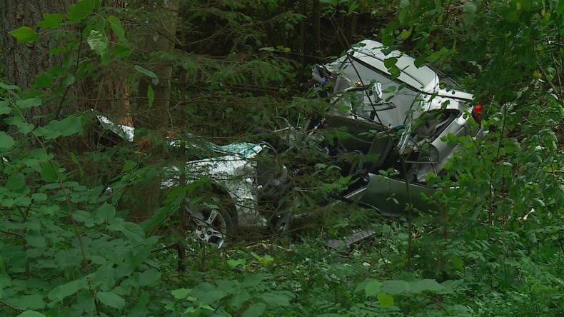 Wypadek na drodze DW218