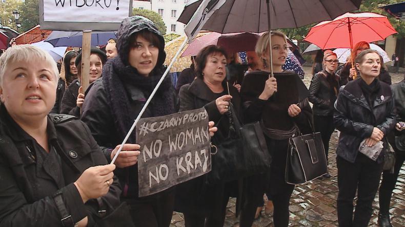 Czarny protest w Wejherowie