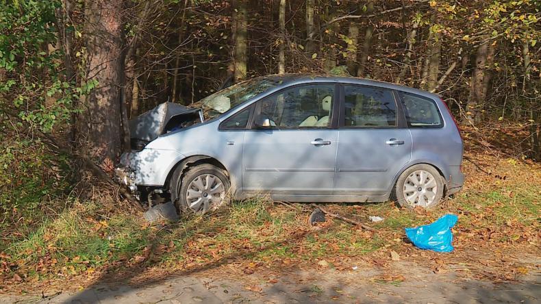 Samochód uderzył w drzewo, kierowca w szpitalu