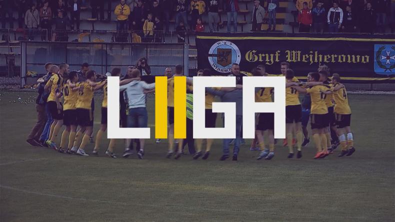 Mecz piłki nożnej - Gryf Wejherowo vs Kotwica Kołobrzeg 1 połowa