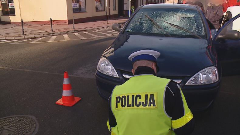 Potrącenie na Kościuszki w Wejherowie