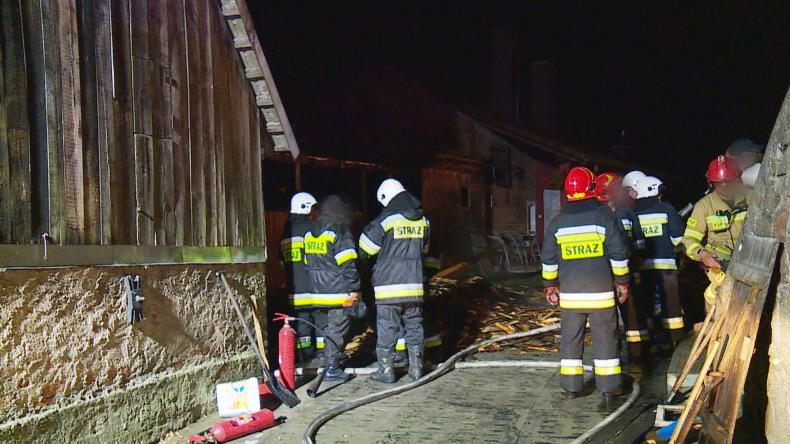 Groźny pożar budynku w Przetoczynie