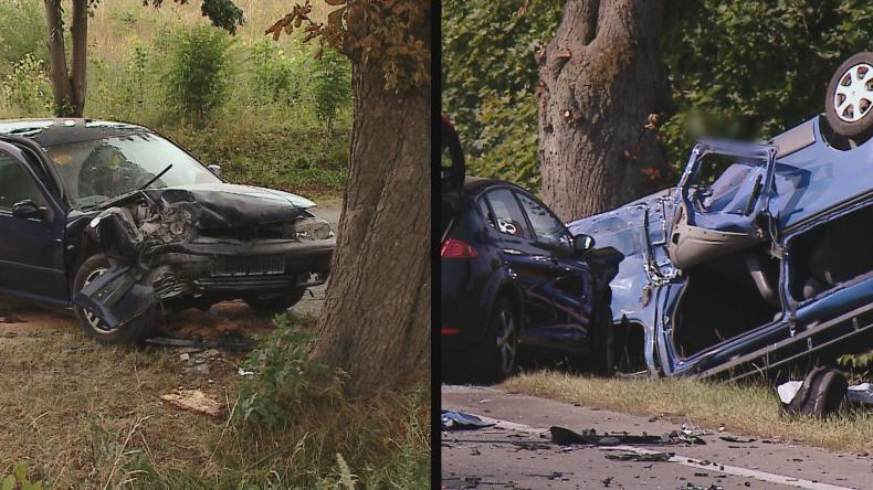 Zderzenie trzech aut w drodze na półwysep