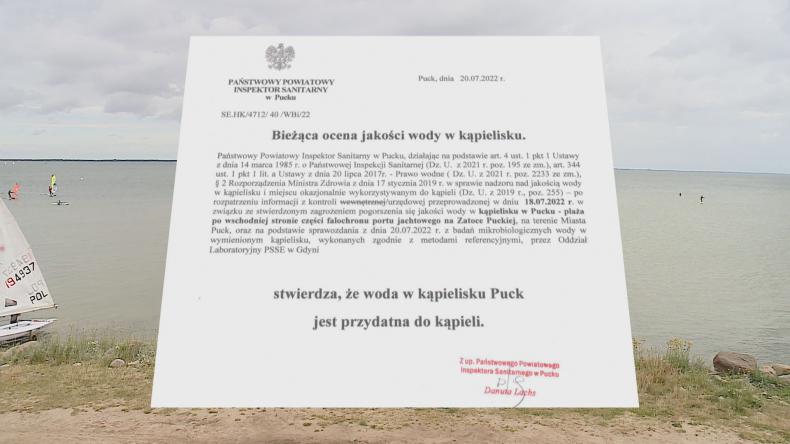 Woda w Zatoce Puckiej zdatna do kąpieli