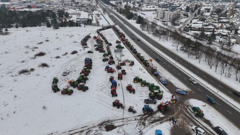 Protest rolników z powiatu wejherowskiego