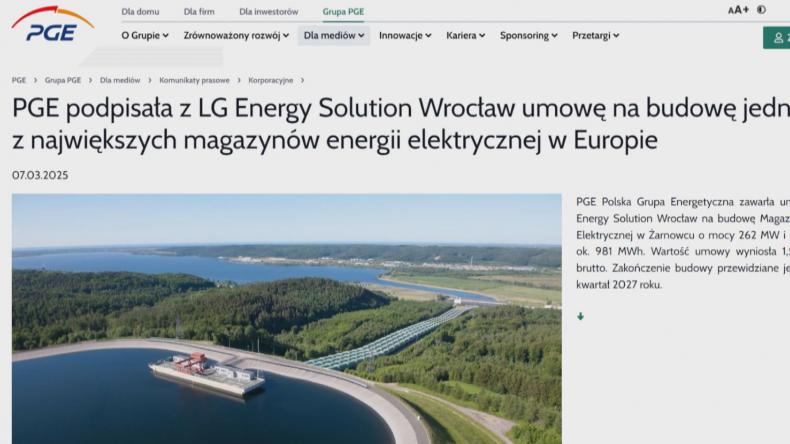 Największy magazyn energii w Polsce
