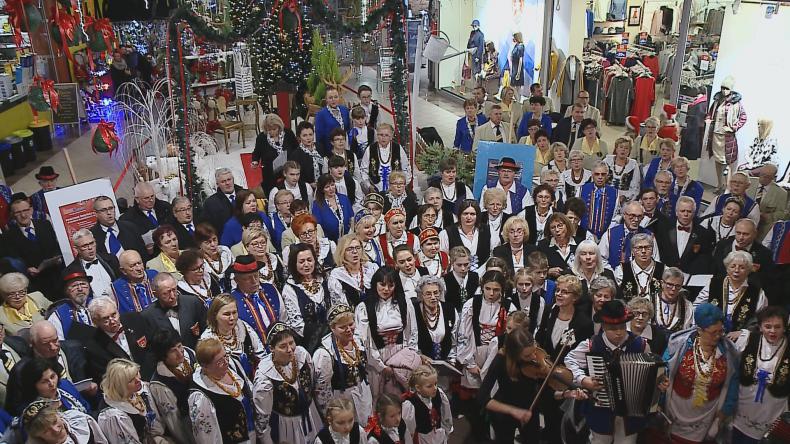 Świąteczny Flash mob w Wejherowie