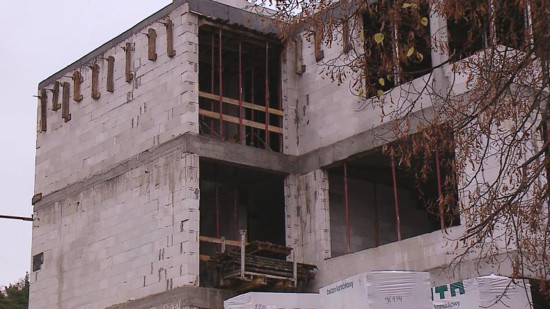 Wiecha na nowym budynku Cechu w Wejherowie