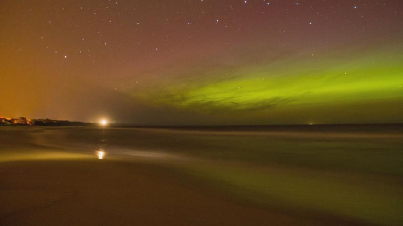Zorza polarna – widok z Pomorza