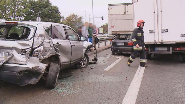 Wypadek na krajowej szóstce w Wejherowie