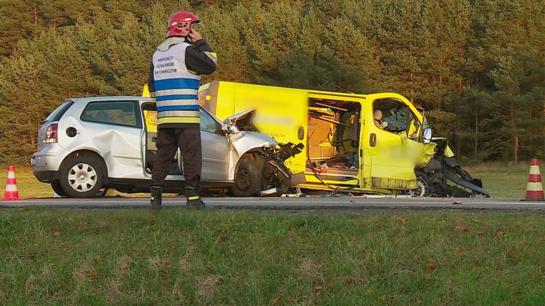 Wypadek dwóch samochodów w Charwatyni