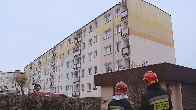 Pożar na os. Staszica w Wejherowie