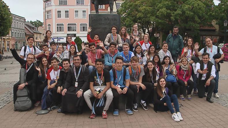 Pielgrzymi ŚDM zwiedzają powiat wejherowski