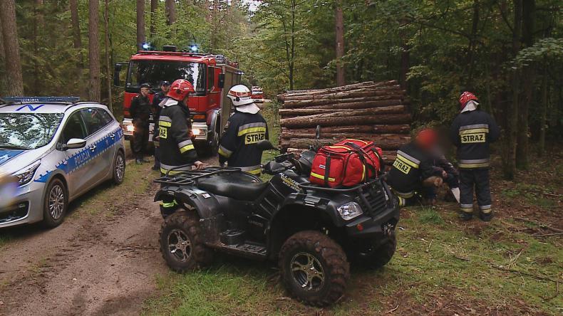 Grzybiarz utknął w środku lasu. Zorganizowano poszukiwania
