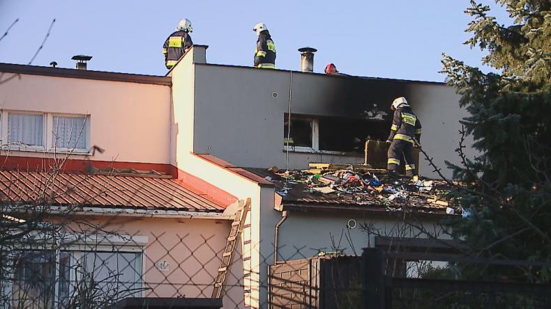 Pożar w Redzie. Spaliło się poddasze