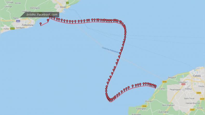 Rumianin przepłynął kanał La Manche