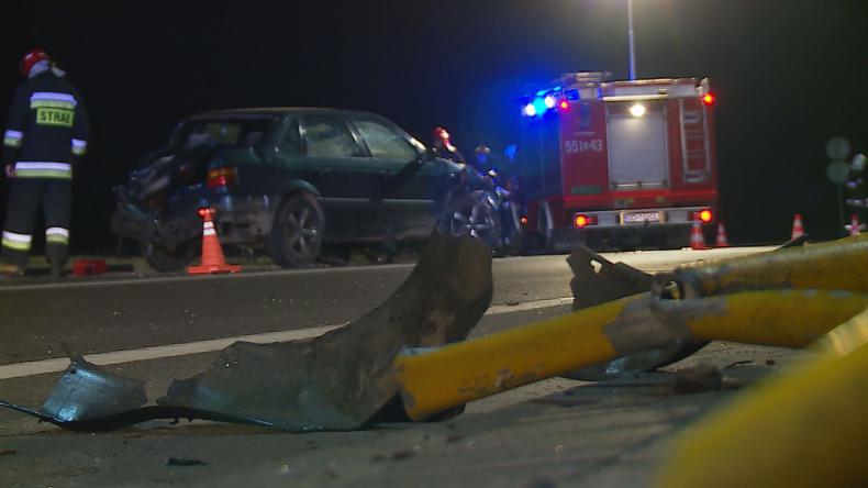 Dziwna kolizja na „Szóstce”, kierowca zniknął