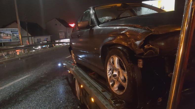 Wieczorne zdarzenie drogowe w Rumi