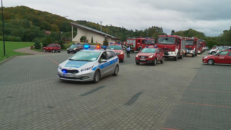Ćwiczenia służb mundurowych z województwa