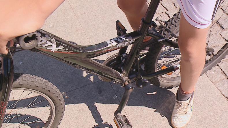 Rowerem w drodze do szkoły…