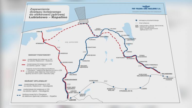 Umowa na projekt linii kolejowej do "atomówki" podpisana