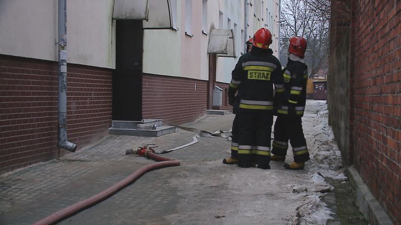 Pożar w mieszkaniu przy ul. Staszica