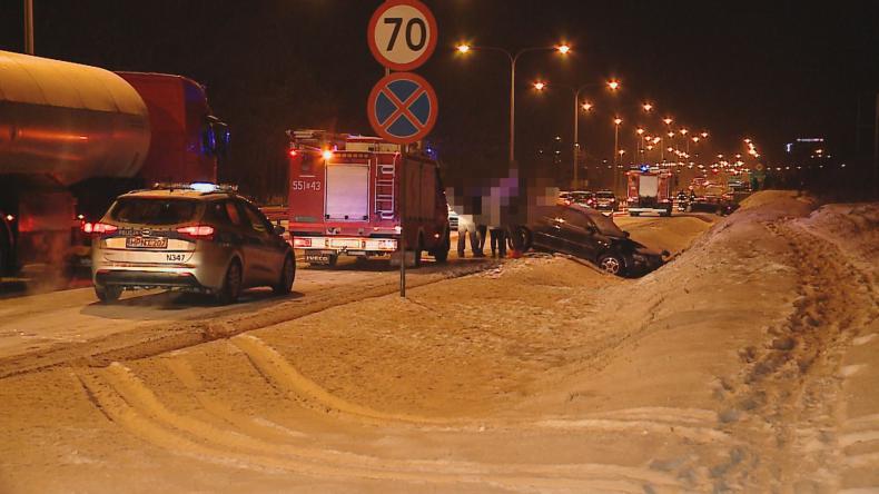 Kolizja na K6 w Bolszewie