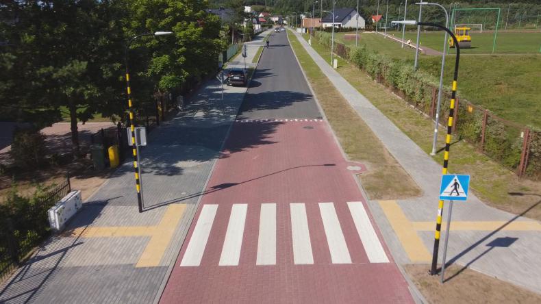 Ulica Strażacka w Bolszewie po remoncie