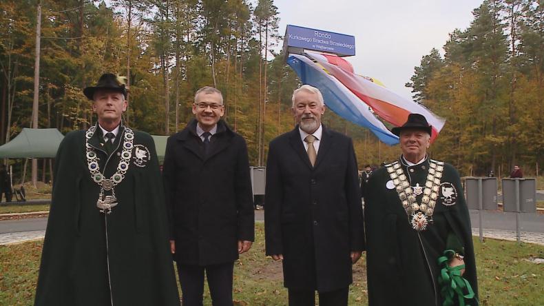 Kurkowe Bractwo Strzeleckie ze swoim rondem