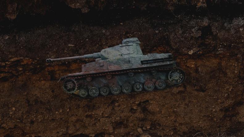 Czołg w rowie melioracyjnym