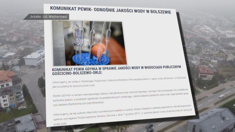 Nie ma bakterii w wodzie w Bolszewie