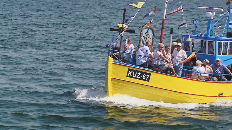 Modlili się na wodach Zatoki Puckiej