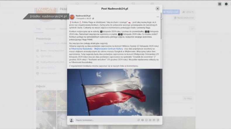 Uchwyć biało-czerwoną flagę w obiektywie